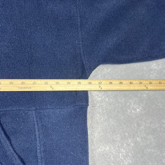 VTG NFL Sweatshirt Men’s XL Navy 1/4 Zip Embroidered Fleece Plaid Lined Sweater - Picture 5 of 9